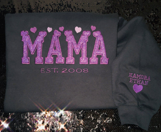 MAMA Embroidered Crewneck