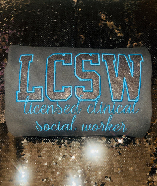 LCSW Embroidered Crewneck